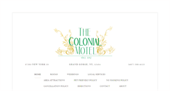 Desktop Screenshot of colonialmotel.biz
